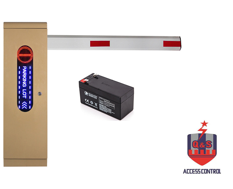 HBF11-S4.5 1.5S 4M LED Traffic Light Cabinet Straight Arm Backpack Battery Boom Barrrier 