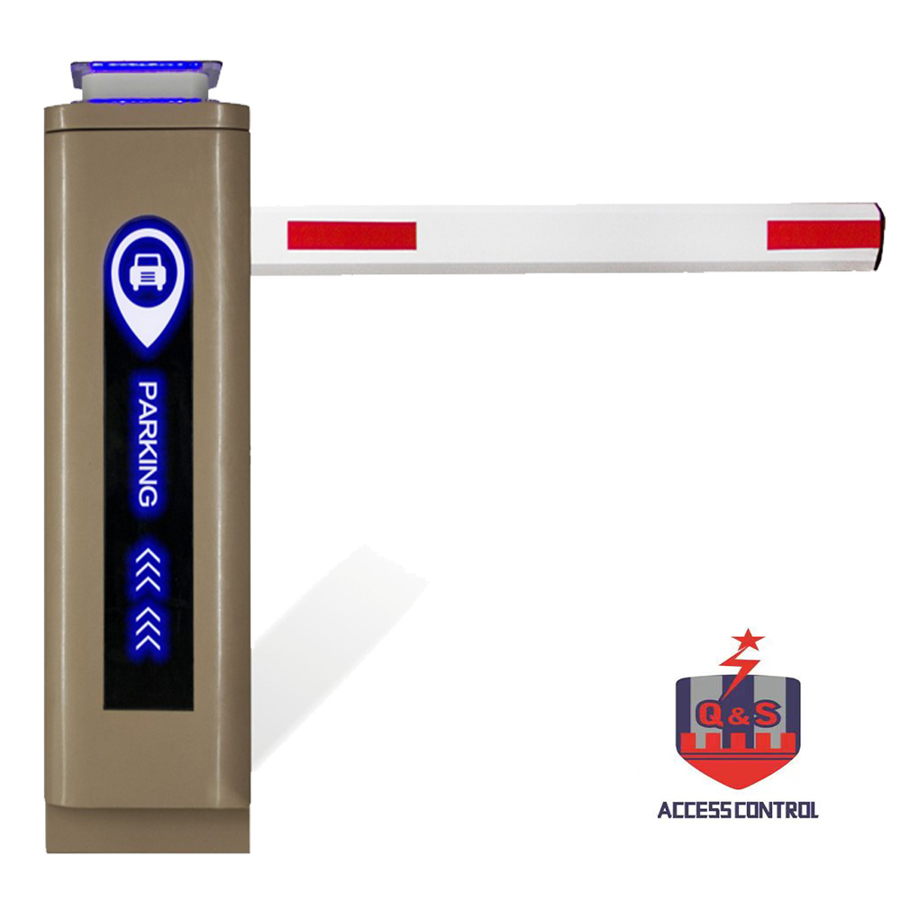 HBF01-S4.5 3S AC 4.5M Straight Arm Luxury LED Light on Front & Top Cabinet Boom Barrier 